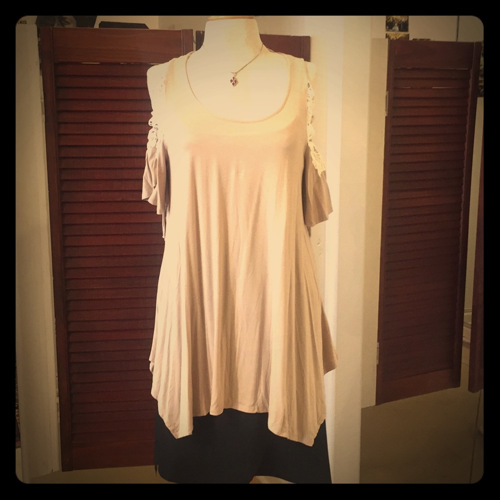 Beige Tunic Top